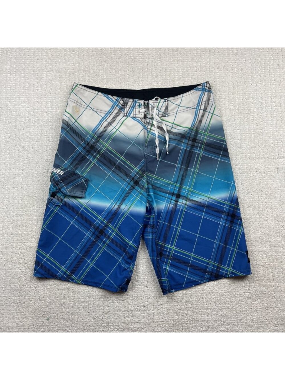 Y2K Quiksilver Boardshorts Men Size 34 Surf Swim Beach Shorts Grunge Beach Read